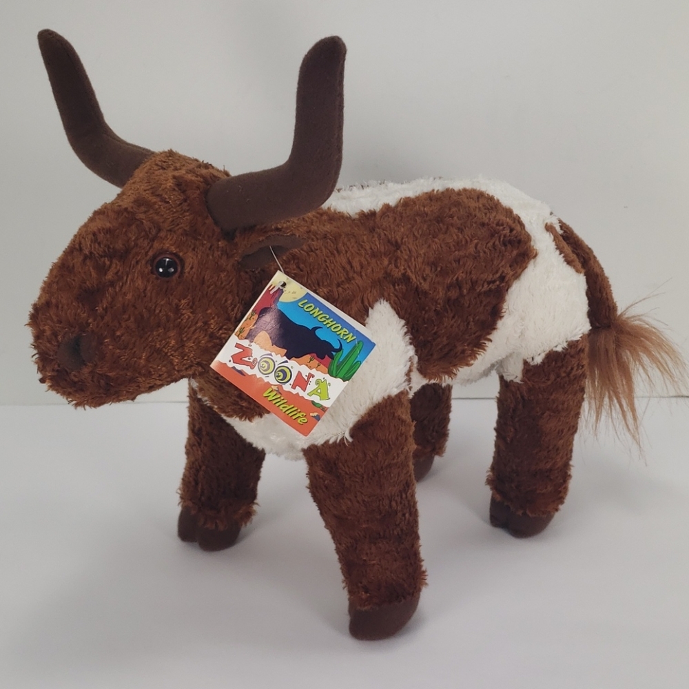 2006 ZOONA WILDLIFE LONGHORN 11"  STUFFED ANIMAL